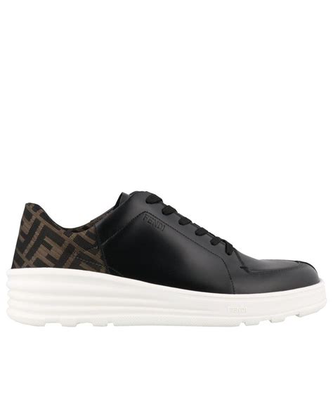 fendi ff motif low top sneakers|fendi ff mesh platform sneakers.